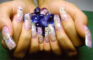Технология наращивания ногтей клей-пудра