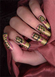Рисунки на ногтях в египетском стиле
