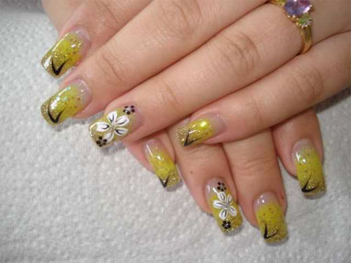 Дизайн ногтей "Летние цветы"