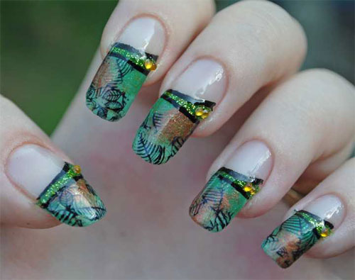 Дизайн ногтей "Опавшая листва"
