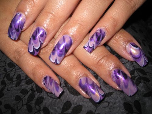 Дизайн ногтей "Фиолетовая фантазия"