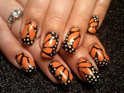 Дизайн ногтей "Крылья бабочки"