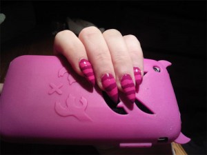 Дизайн ногтей «Чеширский кот»